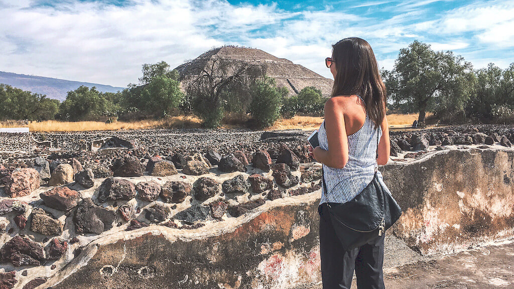 Janine at Teotihuacan, Mexico
